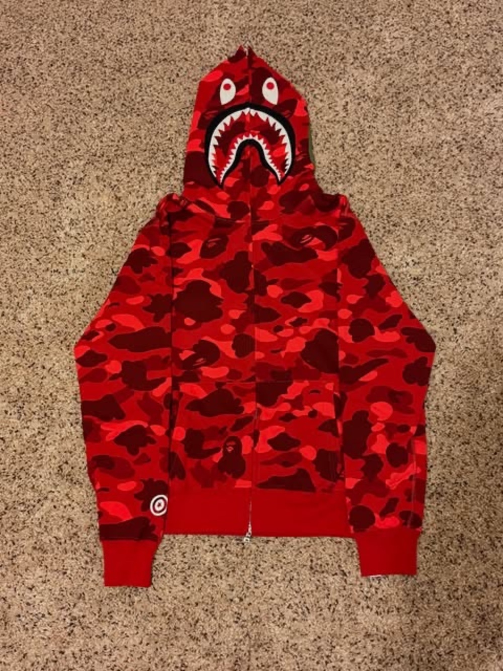Red Bape Zip Up